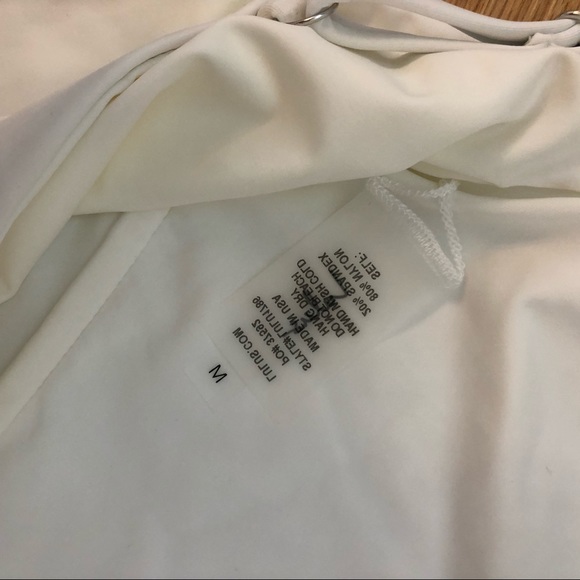 NWT Lulu’s Myrtle Beach White One Piece Swimsuit - Picture 7 of 7